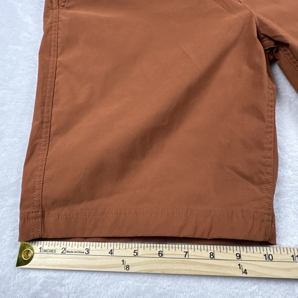 Eddie Bauer Shorts Mens 34 Red Burgundy Chino Hiking‎ Camp Stretch Outdoors 9" - Picture 7 of 10